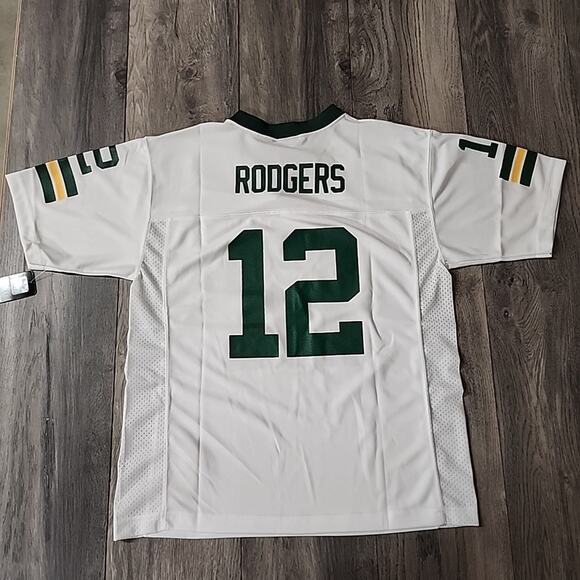 Aaron Rodgers NFL Brand Youth L (14-16) Green Bay Packers Football Jersey NWT - Picture 3 of 3